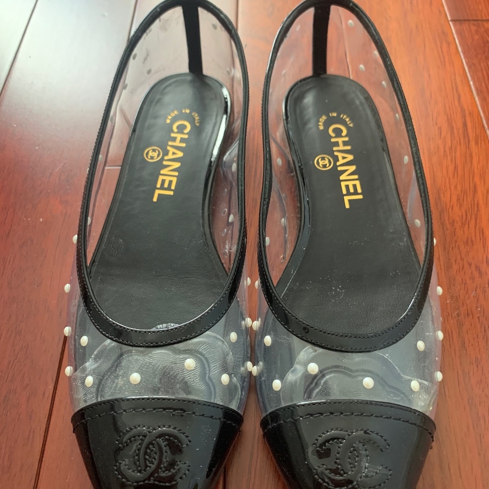 Chanel Pearl Ballerina Flats